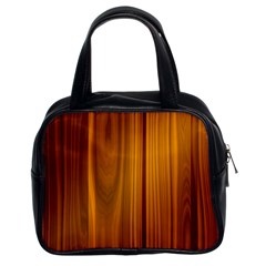 Shiny Striated Panel Classic Handbags (2 Sides) by trendistuff