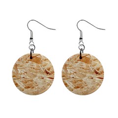 Osb Plywood Mini Button Earrings