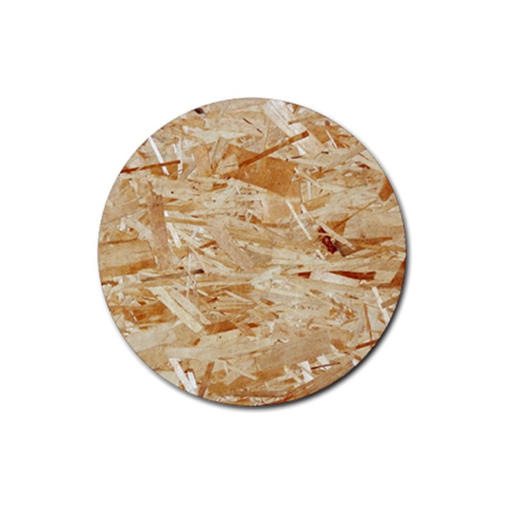 OSB PLYWOOD Rubber Round Coaster (4 pack) 