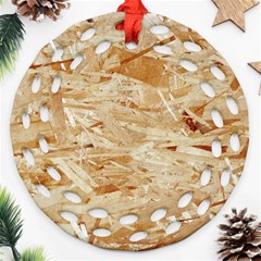 Osb Plywood Ornament (round Filigree) 