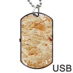 Osb Plywood Dog Tag Usb Flash (two Sides) 