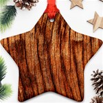 OLD BROWN WEATHERED WOOD Ornament (Star)  Front