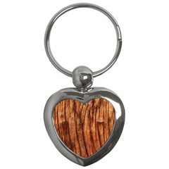 Old Brown Weathered Wood Key Chains (heart)  by trendistuff