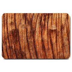 Old Brown Weathered Wood Large Doormat 