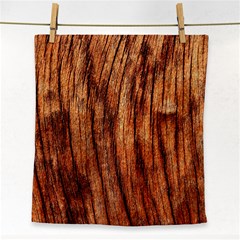 Old Brown Weathered Wood Face Towel by trendistuff