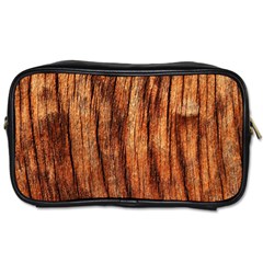 Old Brown Weathered Wood Toiletries Bags 2-side by trendistuff