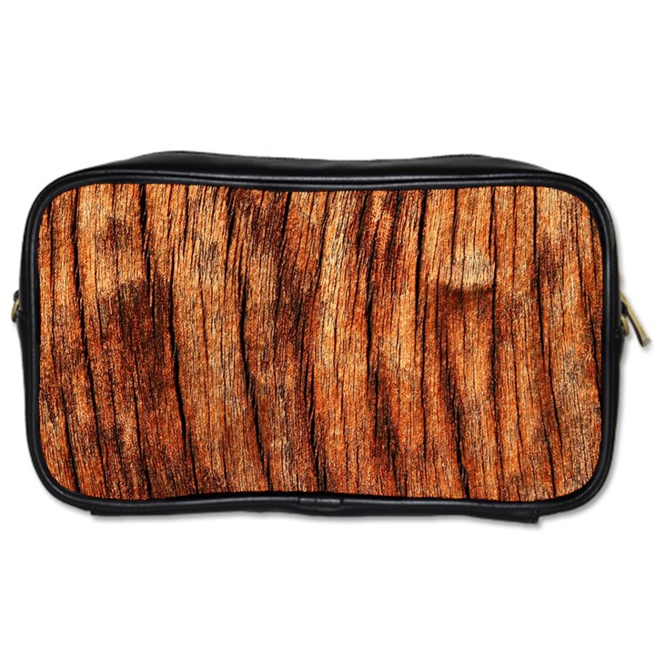 OLD BROWN WEATHERED WOOD Toiletries Bags 2-Side