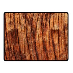 Old Brown Weathered Wood Fleece Blanket (small) by trendistuff