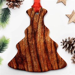 Old Brown Weathered Wood Ornament (christmas Tree) by trendistuff