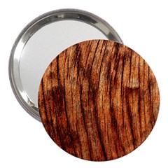 Old Brown Weathered Wood 3  Handbag Mirrors