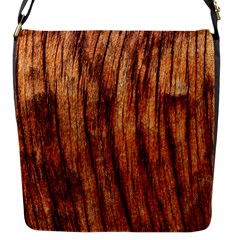 Old Brown Weathered Wood Flap Messenger Bag (s) by trendistuff