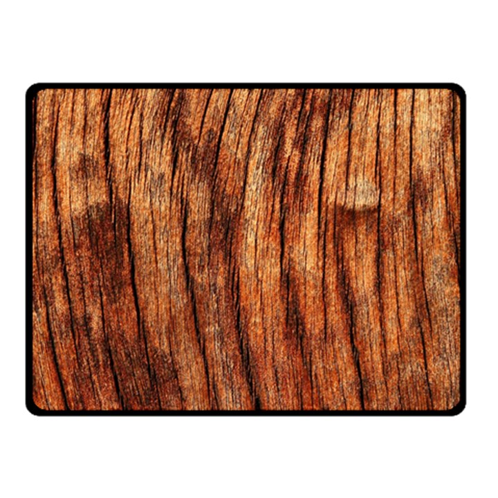 OLD BROWN WEATHERED WOOD Double Sided Fleece Blanket (Small) 