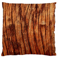 Old Brown Weathered Wood Large Flano Cushion Cases (one Side) 