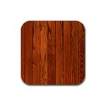 OAK PLANKS Rubber Coaster (Square) 