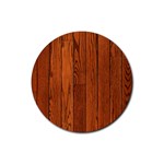 OAK PLANKS Rubber Coaster (Round) 