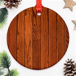 OAK PLANKS Round Ornament (Two Sides) 