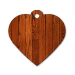 OAK PLANKS Dog Tag Heart (One Side)