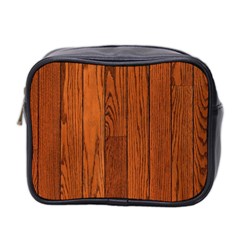 Oak Planks Mini Toiletries Bag 2-side by trendistuff