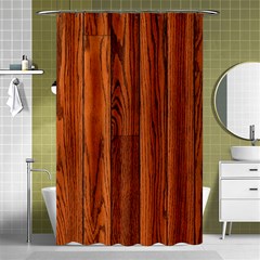 Oak Planks Shower Curtain 48  X 72  (small)  by trendistuff