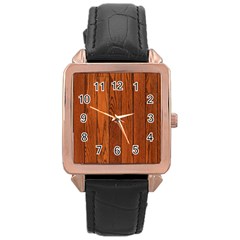 Oak Planks Rose Gold Watches by trendistuff