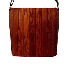 Oak Planks Flap Messenger Bag (l) 