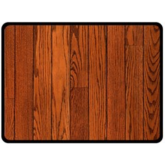 Oak Planks Double Sided Fleece Blanket (large) 