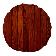 Oak Planks Large 18  Premium Flano Round Cushions