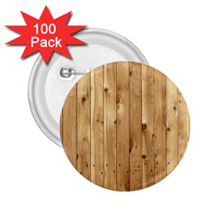 Light Wood Fence 2 25  Buttons (100 Pack) 