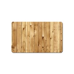 Light Wood Fence Magnet (name Card) by trendistuff