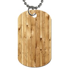 Light Wood Fence Dog Tag (two Sides)