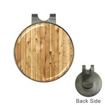 LIGHT WOOD FENCE Hat Clips with Golf Markers Front