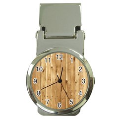 Light Wood Fence Money Clip Watches by trendistuff