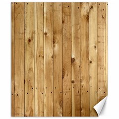 Light Wood Fence Canvas 8  X 10 