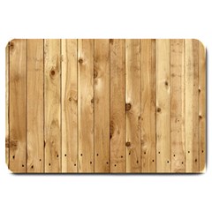 Light Wood Fence Large Doormat  by trendistuff