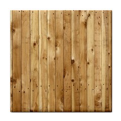 Light Wood Fence Face Towel