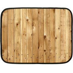 Light Wood Fence Fleece Blanket (mini) by trendistuff