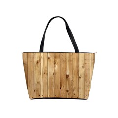 Light Wood Fence Shoulder Handbags by trendistuff