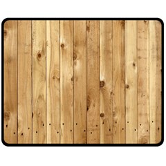 Light Wood Fence Fleece Blanket (medium)  by trendistuff