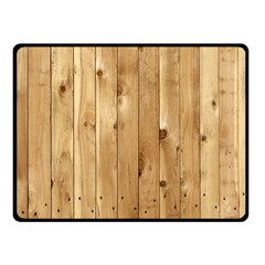 Light Wood Fence Fleece Blanket (small) by trendistuff