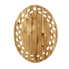 Light Wood Fence Ornament (oval Filigree) 