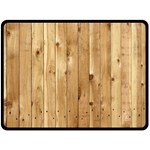 LIGHT WOOD FENCE Double Sided Fleece Blanket (Large)  80 x60  Blanket Back