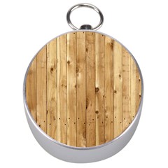 Light Wood Fence Silver Compasses