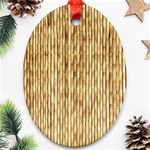 LIGHT BEIGE BAMBOO Ornament (Oval) 