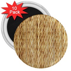 Light Beige Bamboo 3  Magnets (10 Pack) 