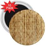 LIGHT BEIGE BAMBOO 3  Magnets (10 pack) 