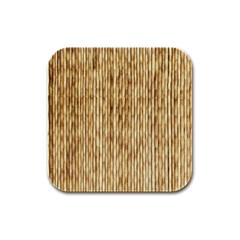 Light Beige Bamboo Rubber Square Coaster (4 Pack) 