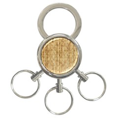 Light Beige Bamboo 3-ring Key Chains by trendistuff