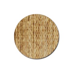 Light Beige Bamboo Rubber Coaster (round)  by trendistuff