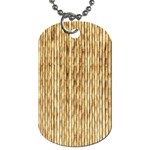 LIGHT BEIGE BAMBOO Dog Tag (Two Sides)