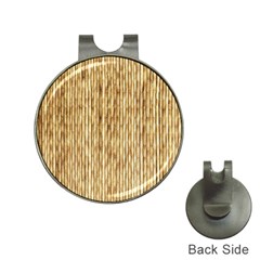 Light Beige Bamboo Hat Clips With Golf Markers